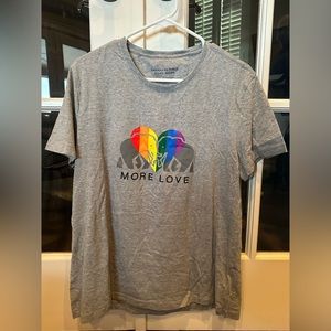 Banana Republic, Mole Love, male shirt, large.. grey shirt